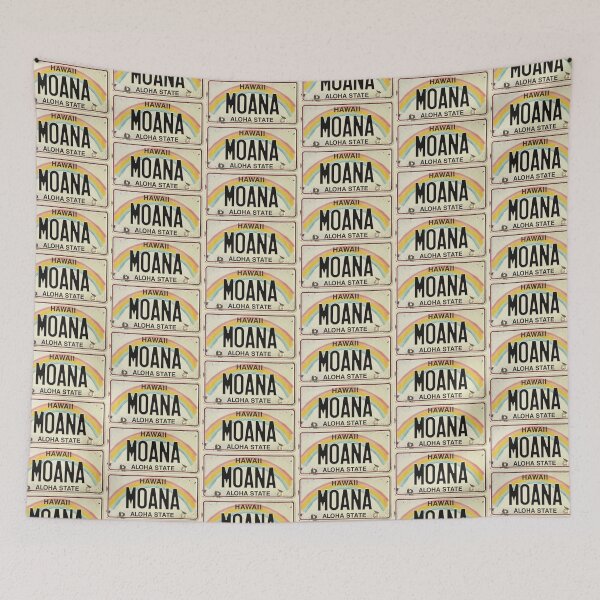 Item preview, Vintage Hawaii License Plate Moana designed and sold by northshoresign.