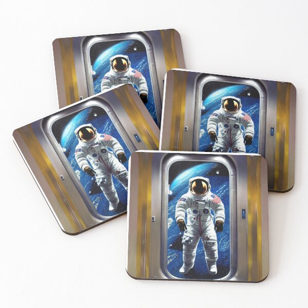 Item preview, An astronaut riding an elevator  designed and sold by sweetiejojo.