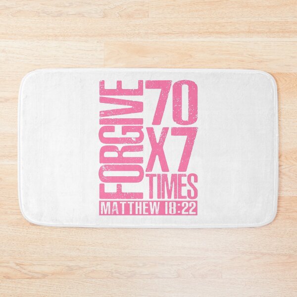 Item preview, Forgive 70 x 7 Times - Matthew 18:22 designed and sold by plushism.