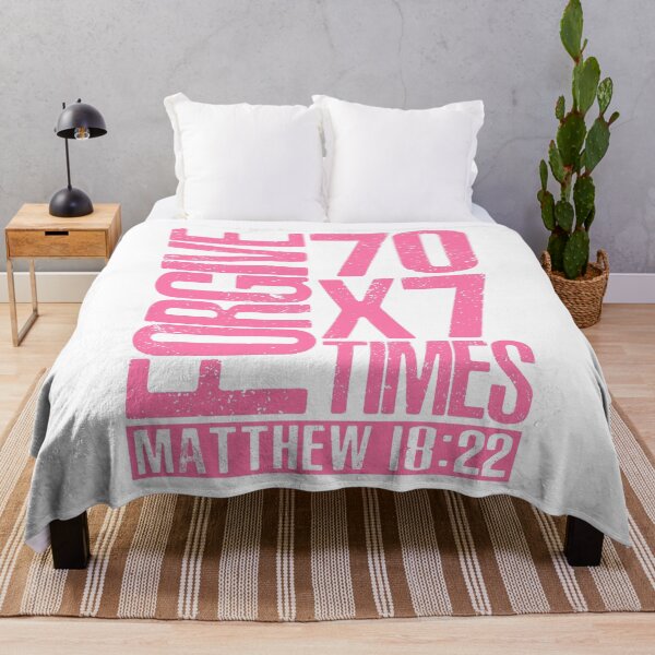 Item preview, Forgive 70 x 7 Times - Matthew 18:22 designed and sold by plushism.