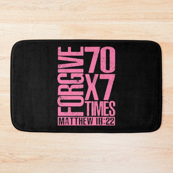 Item preview, Forgive 70 x 7 Times - Matthew 18:22 designed and sold by plushism.