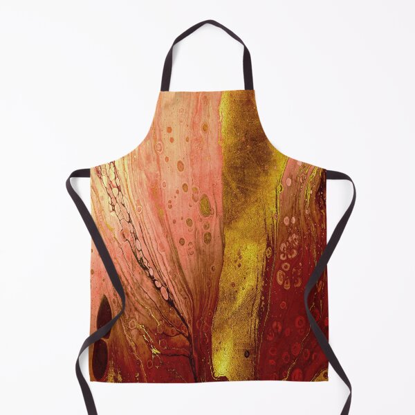 Item preview, Golden and Red Abstract Shapes 2 designed and sold by cesartorresart.