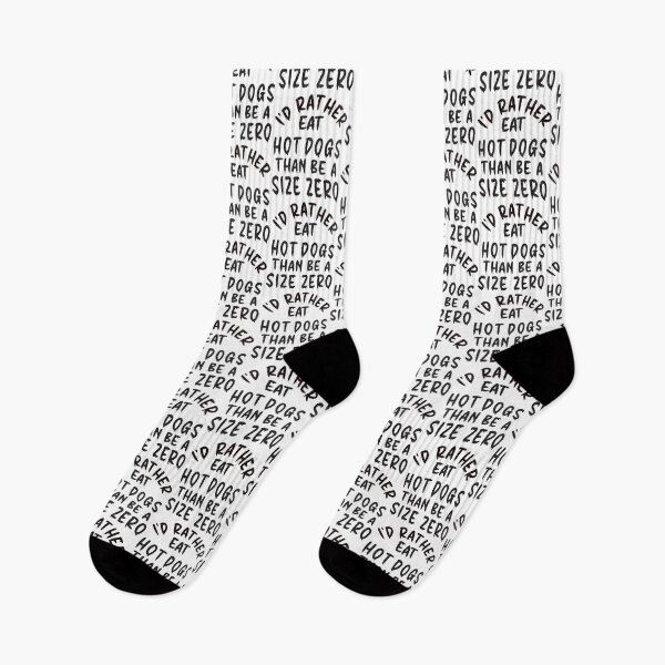 Item preview, I'd Rather Eat Hot Dogs Than Be A Size Zero - Funny Design designed and sold by DerekJSmith.
