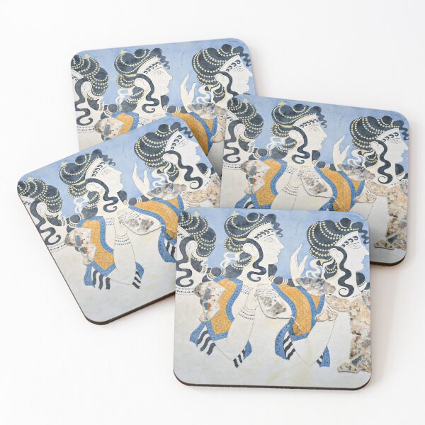 Item preview, Fresco minoico 'Damas de azul' designed and sold by Lefteris Betsis.