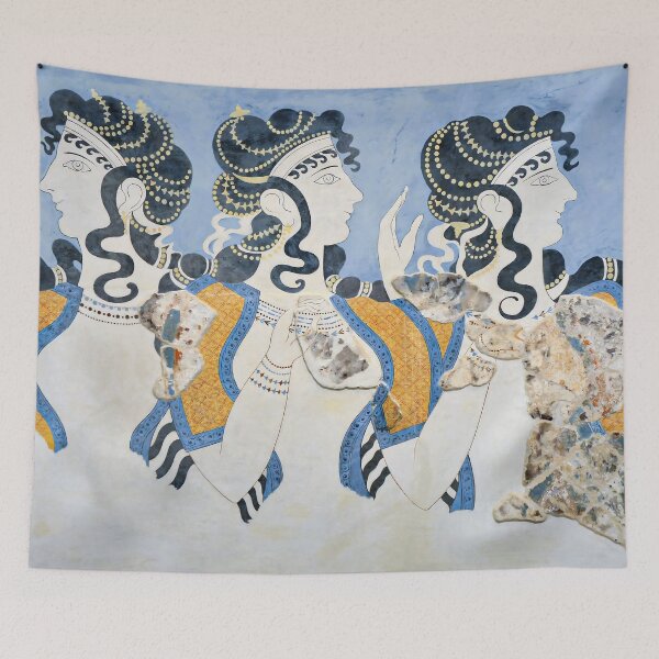 Item preview, Minoan 'Ladies in Blue' Fresco designed and sold by Lefteris Betsis.