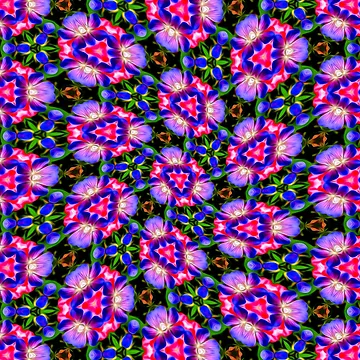 Artwork thumbnail, Colorful Geranium Pattern by Patternflower