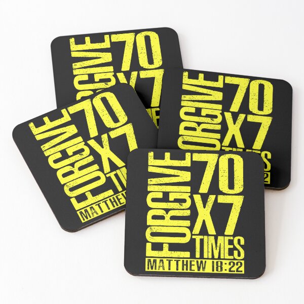 Item preview, Forgive 70 x 7 Times - Matthew 18:22 designed and sold by plushism.