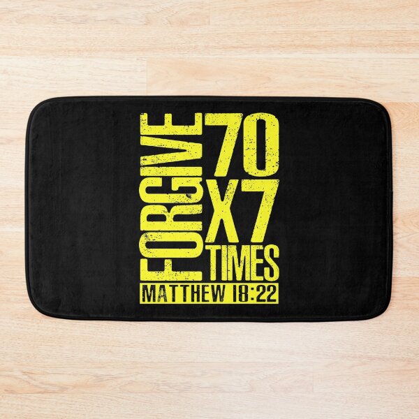 Item preview, Forgive 70 x 7 Times - Matthew 18:22 designed and sold by plushism.
