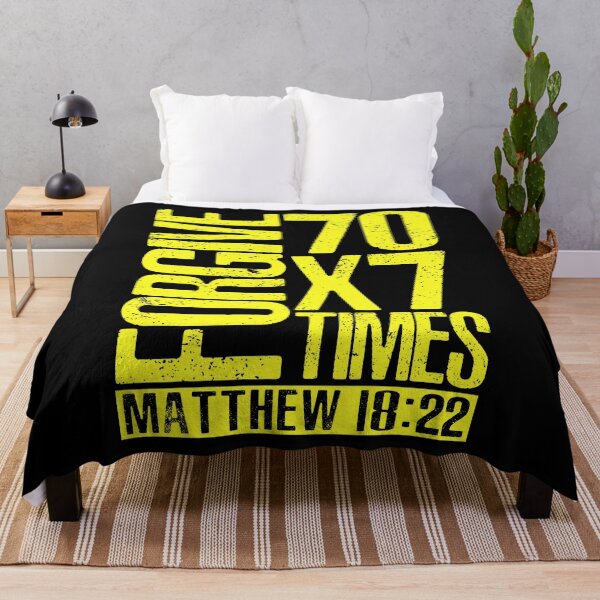 Item preview, Forgive 70 x 7 Times - Matthew 18:22 designed and sold by plushism.
