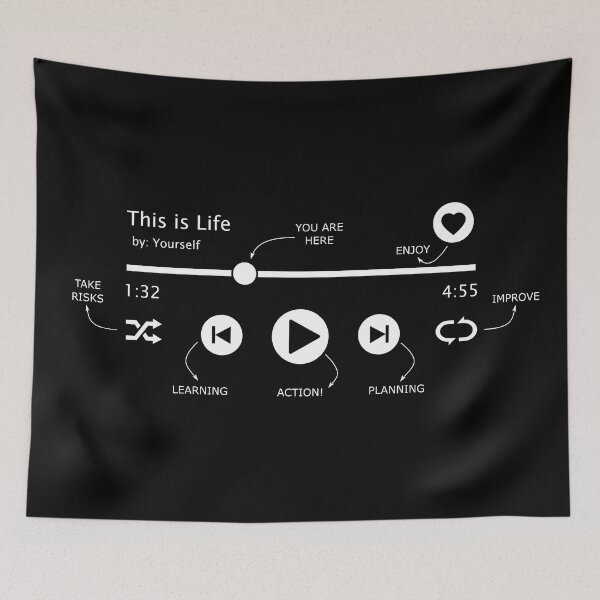 Item preview, Life is... Play, Pause, Repeat, Shuffle designed and sold by Groenendijk.