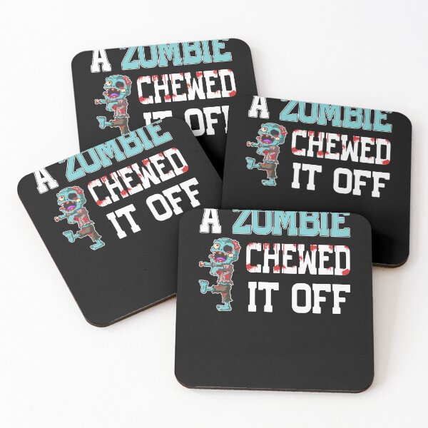 Item preview, A Zombie Chewed It Off Amputee Pun Illustration designed and sold by Cedinho.