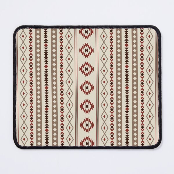 Item preview, Aztec Browns Rust Cream Mixed Motifs Pattern designed and sold by NataliePaskell.