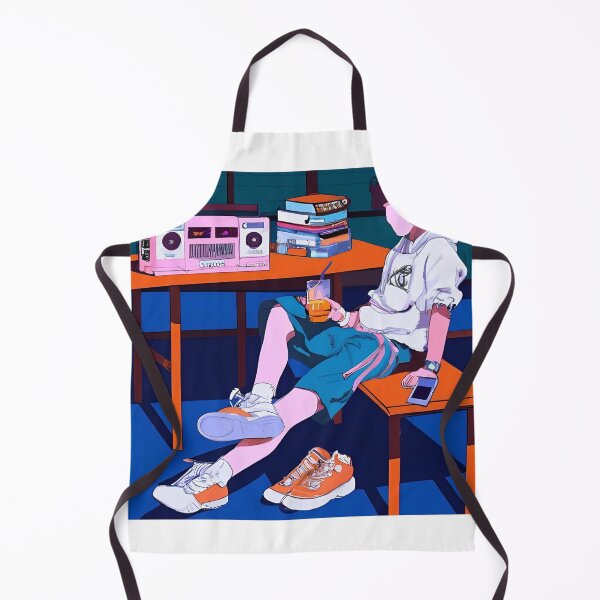 Item preview, Cute Boy with Headphone Chilling - Anime - Retro Future designed and sold by Trendy-Now.