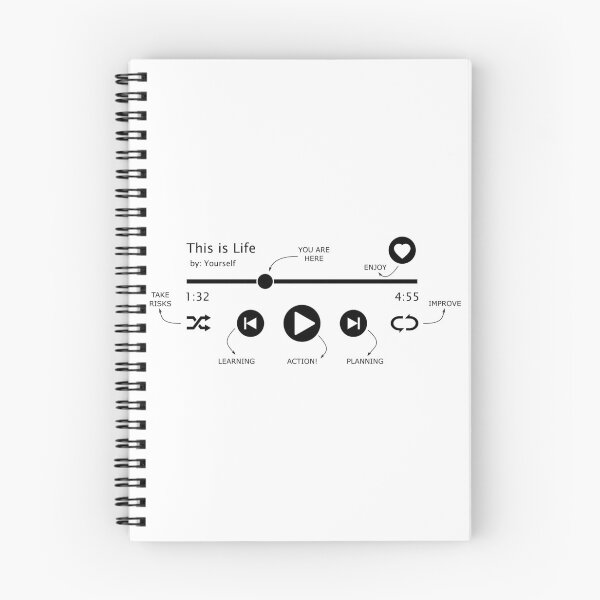 Item preview, Life is... Play, Pause, Repeat, Shuffle (light background)  designed and sold by Groenendijk.