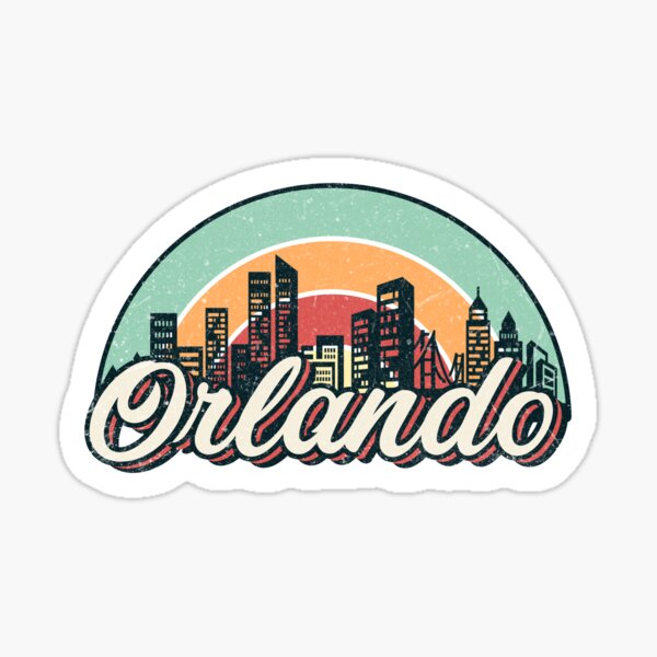 Orlando city retro Sticker