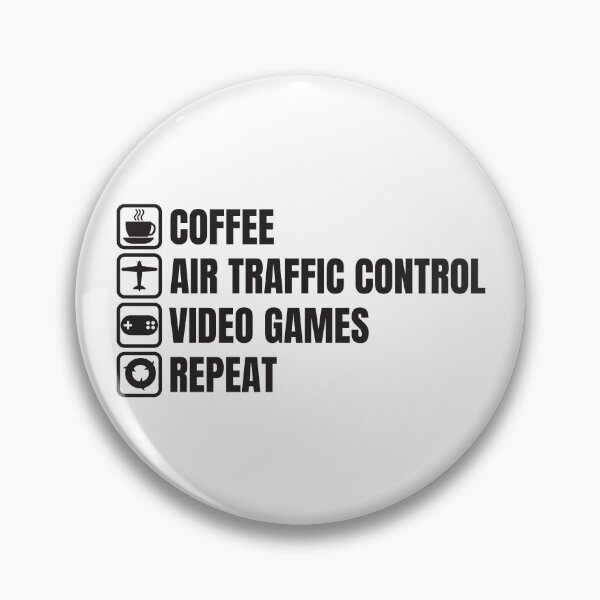 Item preview, Coffee, ATC, Video Games, Repeat (For Light Background) designed and sold by thecatcouch.