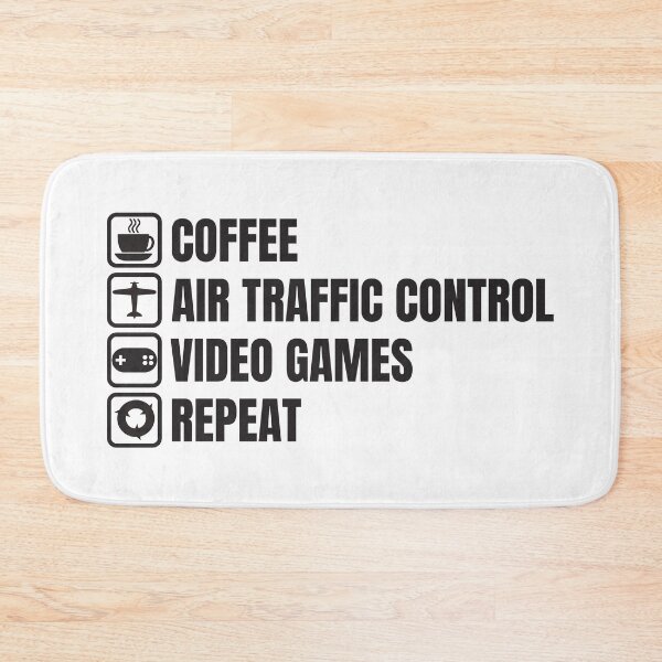 Item preview, Coffee, ATC, Video Games, Repeat (For Light Background) designed and sold by thecatcouch.