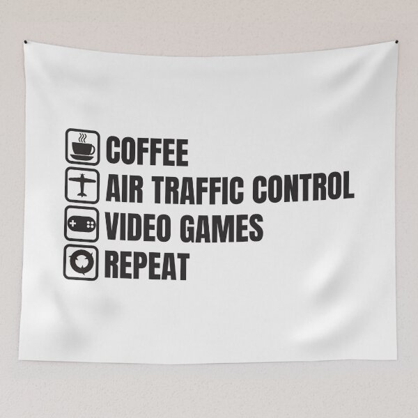 Item preview, Coffee, ATC, Video Games, Repeat (For Light Background) designed and sold by thecatcouch.