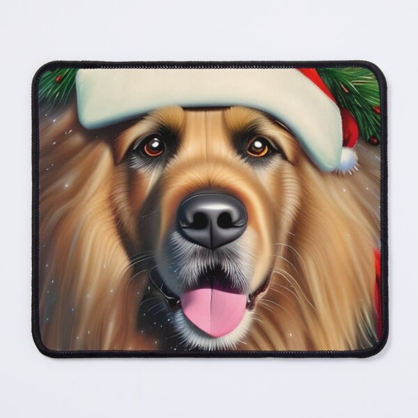 Item preview, Christmas Leonberger Wearing A Santa Hat designed and sold by ZenEverAI.