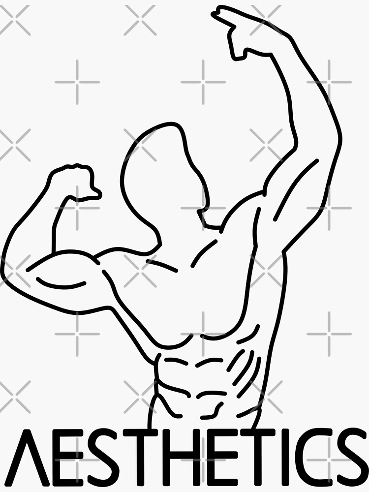 "Zyzz Pose, Fitness Aesthetics, Zyzz Legacy" Sticker for Sale by