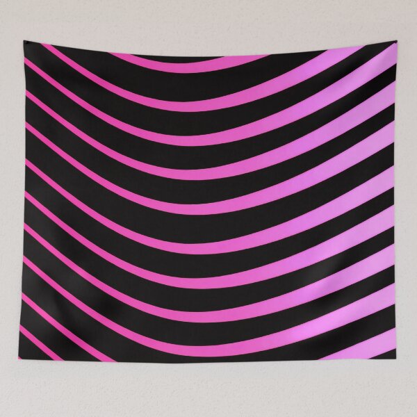 Item preview, Piunk and Black Wavy Pattern designed and sold by Mark Cannon.