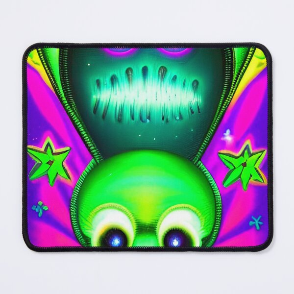 Item preview, Trippy alien art. Colorful psychedelic extraterrestrial designed and sold by Neo-Expression.