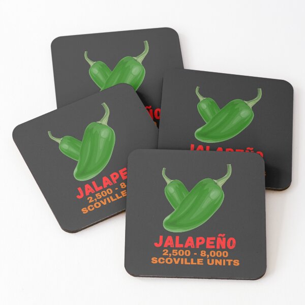 Artikelvorschau, Jalapeno Chili Buntes lustiges Design Fettgedruckter Text mit Scoville-Einheiten entworfen und verkauft von Lost-World-Shop.