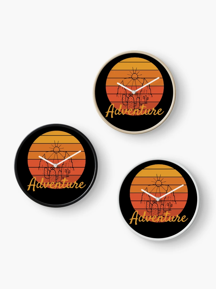 Thumbnail 3 of 4, Clock, Adventure designed and sold by RiseAbove22.