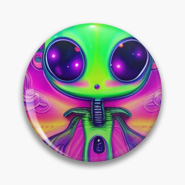 Item preview, Trippy alien art. Colorful psychedelic extraterrestrial designed and sold by Neo-Expression.