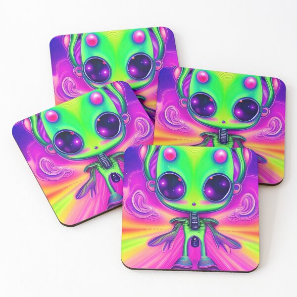 Item preview, Trippy alien art. Colorful psychedelic extraterrestrial designed and sold by Neo-Expression.