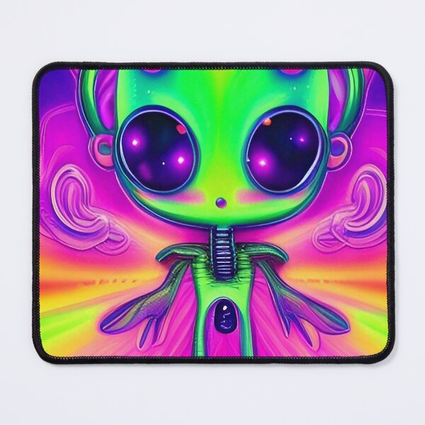 Item preview, Trippy alien art. Colorful psychedelic extraterrestrial designed and sold by Neo-Expression.