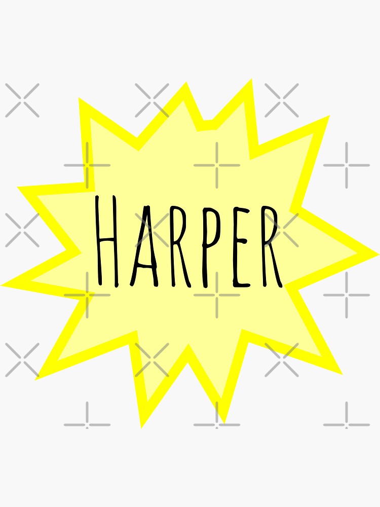 harper-name-girl-sticker-for-sale-by-boba2002-redbubble