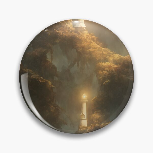 Item preview, a beautiful cinematic image of a lighthouse, fantasy forest landscape, fantasy magic, dark light night, intricate, elegant, sharp focus, illustration, highly detailed, digital p designed and sold by DrawItOnce.