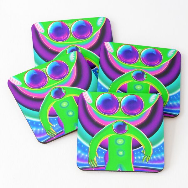 Item preview, Trippy alien art. Colorful psychedelic extraterrestrial designed and sold by Neo-Expression.