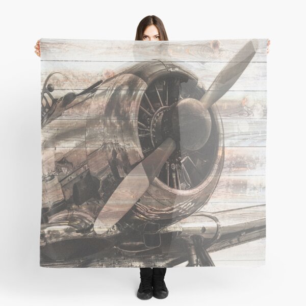 Old airplane Scarf