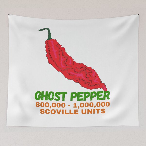 Item preview, Ghost Pepper Colorful Fun Design Bold Text with Scoville Units designed and sold by Lost-World-Shop.