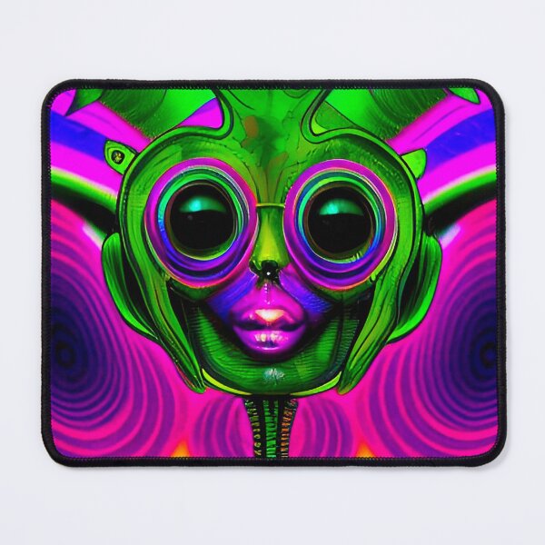 Item preview, Trippy alien art. Colorful psychedelic extraterrestrial designed and sold by Neo-Expression.