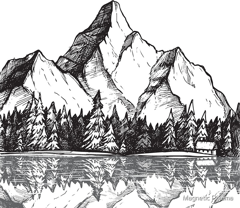 "Scenic Mountain with Reflection in Lake Water // Snowy Mountains