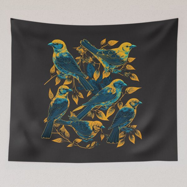 Item preview, Everybirdy golder birds pattern designed and sold by Jacob1114hk.