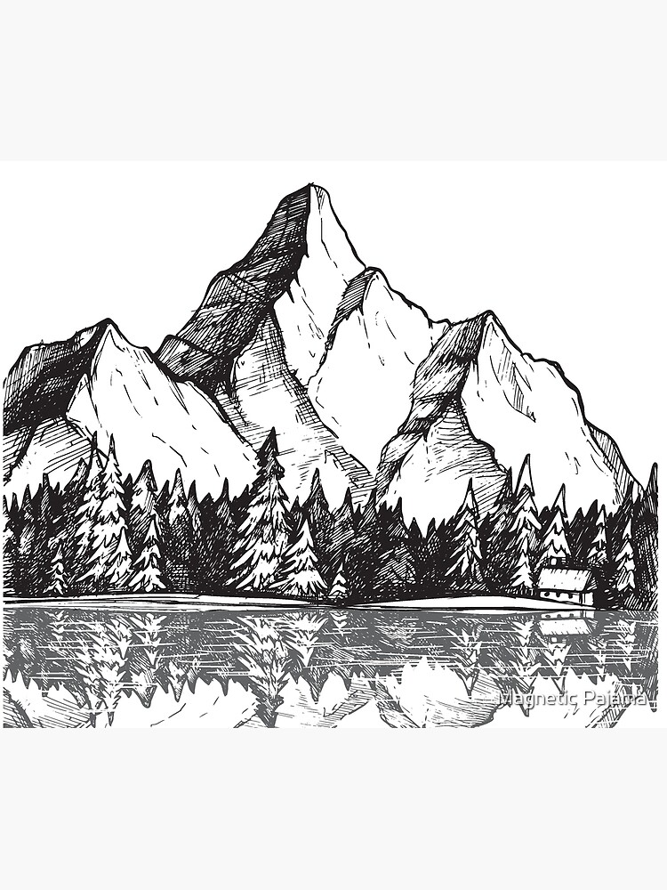 "Scenic Mountain with Reflection in Lake Water // Snowy Mountains