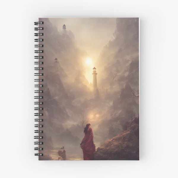 Item preview, a beautiful cinematic image of a lighthouse, fantasy forest landscape, fantasy magic, dark light night, intricate, elegant, sharp focus, illustration, highly detailed, digital p designed and sold by DrawItOnce.