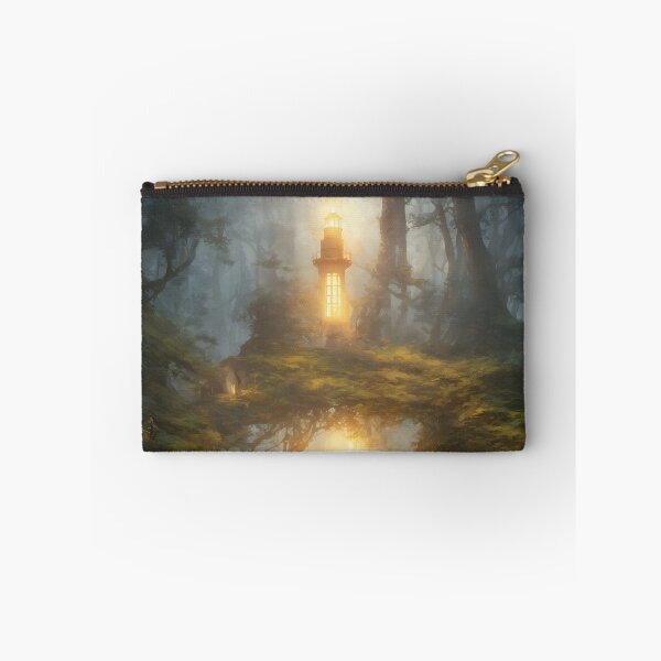 Item preview, a beautiful cinematic image of a lighthouse, fantasy forest landscape, fantasy magic, dark light night, intricate, elegant, sharp focus, illustration, highly detailed, digital p designed and sold by DrawItOnce.