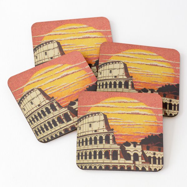 Item preview, The Colosseum at Sunset | Ukiyo-e Japanese Print Painting designed and sold by ArtworkbyEmmy.