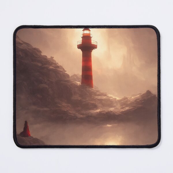 Item preview, a beautiful cinematic image of a lighthouse, fantasy forest landscape, fantasy magic, dark light night, intricate, elegant, sharp focus, illustration, highly detailed, digital p designed and sold by DrawItOnce.