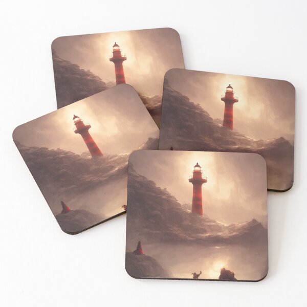 Item preview, a beautiful cinematic image of a lighthouse, fantasy forest landscape, fantasy magic, dark light night, intricate, elegant, sharp focus, illustration, highly detailed, digital p designed and sold by DrawItOnce.
