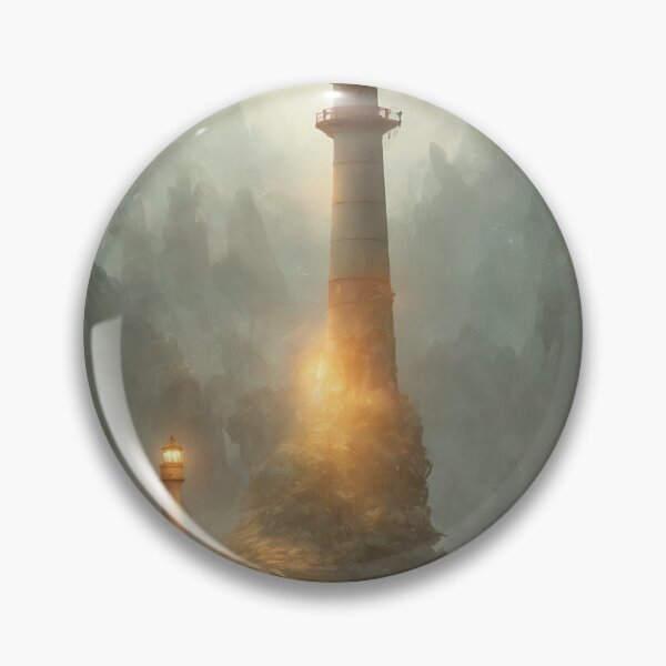 Item preview, a beautiful cinematic image of a lighthouse, fantasy forest landscape, fantasy magic, dark light night, intricate, elegant, sharp focus, illustration, highly detailed, digital p designed and sold by DrawItOnce.