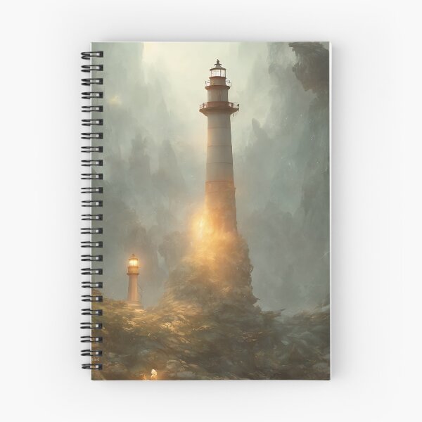 Item preview, a beautiful cinematic image of a lighthouse, fantasy forest landscape, fantasy magic, dark light night, intricate, elegant, sharp focus, illustration, highly detailed, digital p designed and sold by DrawItOnce.