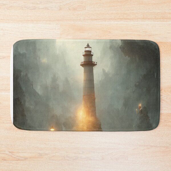 Item preview, a beautiful cinematic image of a lighthouse, fantasy forest landscape, fantasy magic, dark light night, intricate, elegant, sharp focus, illustration, highly detailed, digital p designed and sold by DrawItOnce.