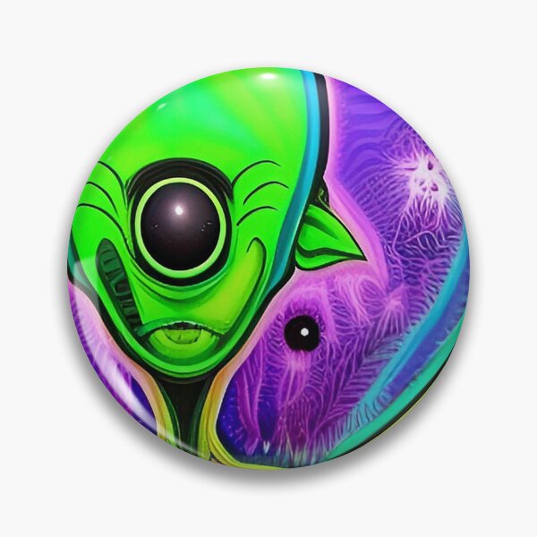 Item preview, Trippy alien art. Colorful psychedelic extraterrestrial designed and sold by Neo-Expression.