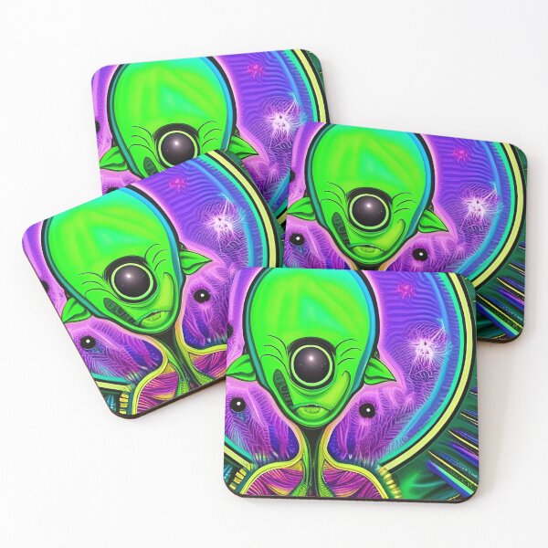 Item preview, Trippy alien art. Colorful psychedelic extraterrestrial designed and sold by Neo-Expression.